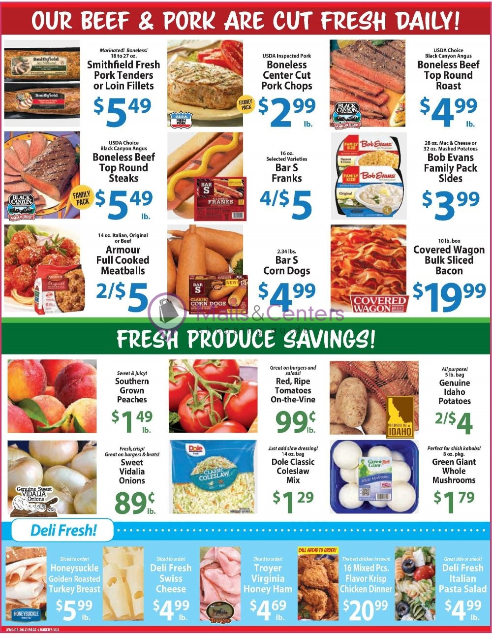 Baker's IGA Weekly Ad sales & flyers specials MallsCenters