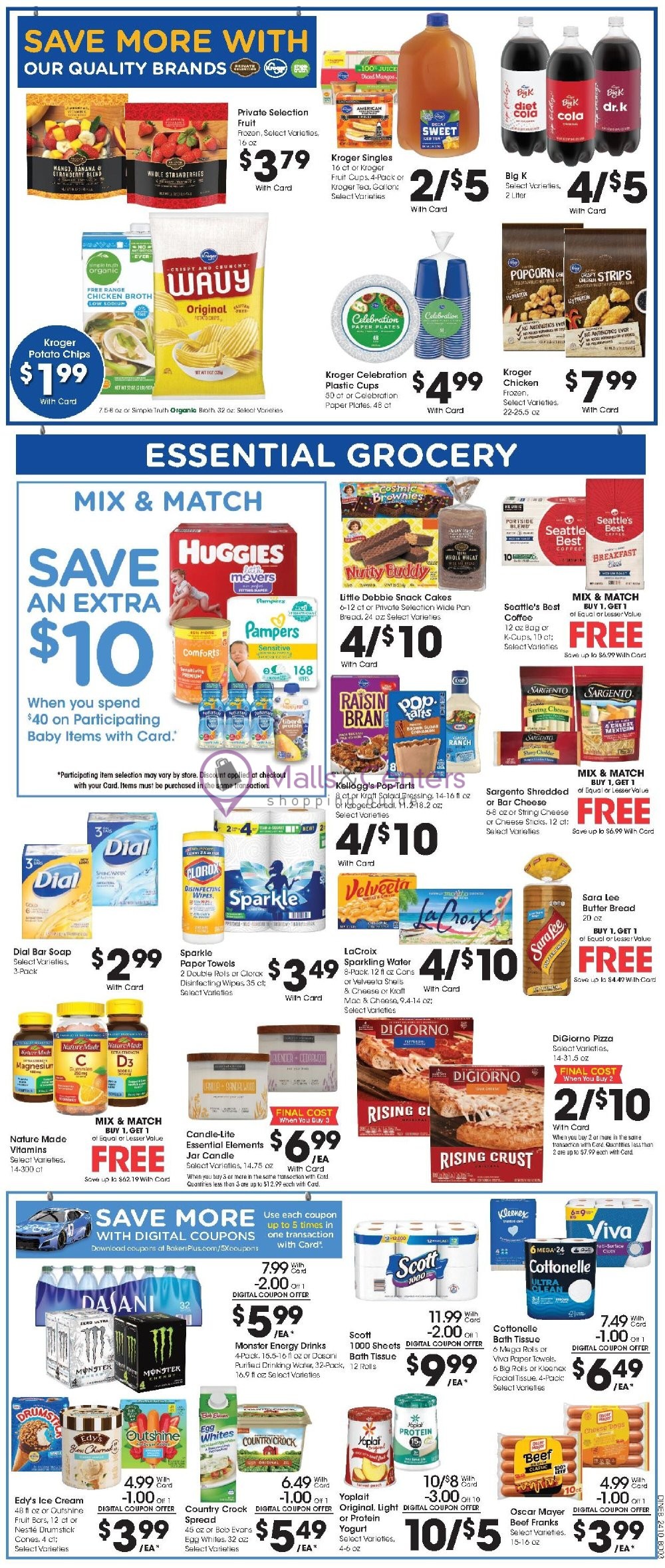 Baker's Weekly ad valid from 04/10/2024 to 04/16/2024 MallsCenters