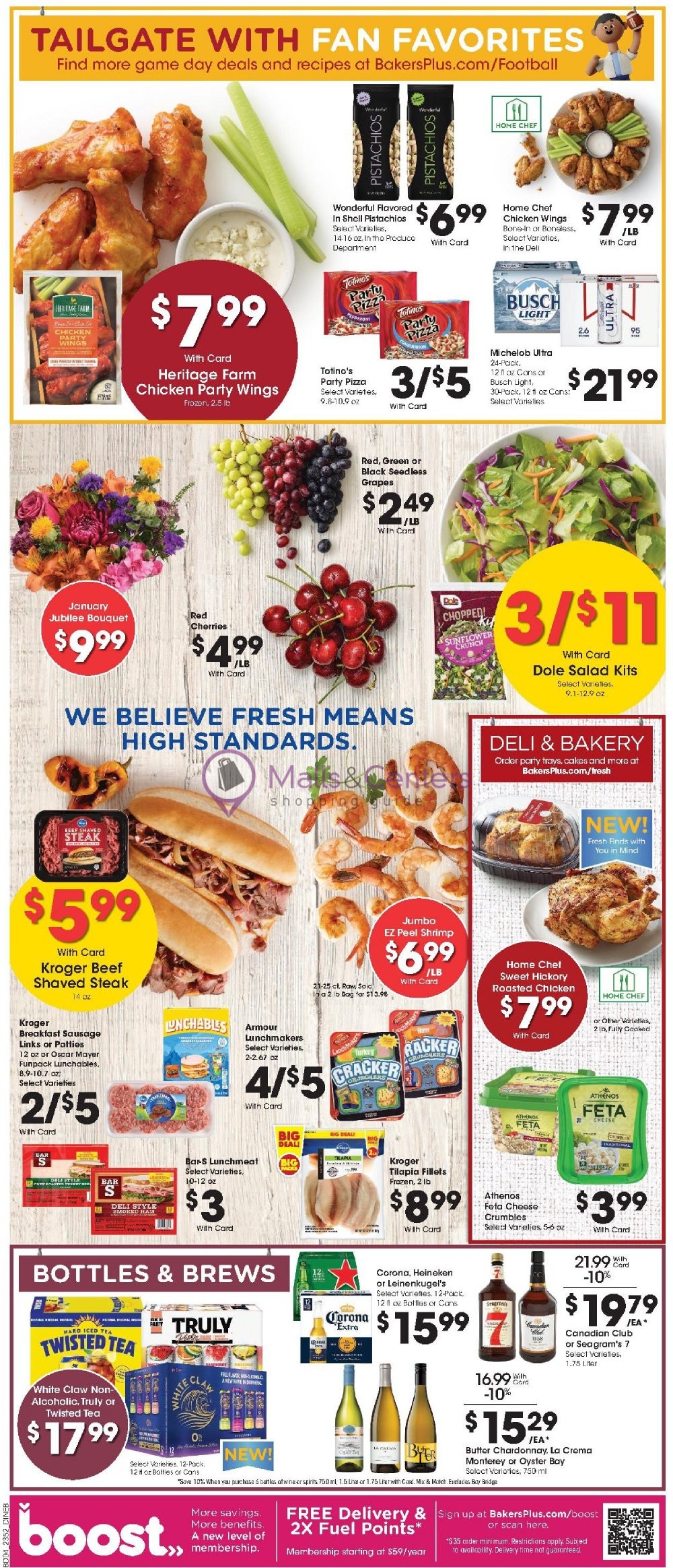 Baker's Weekly ad valid from 01/24/2024 to 01/30/2024 MallsCenters