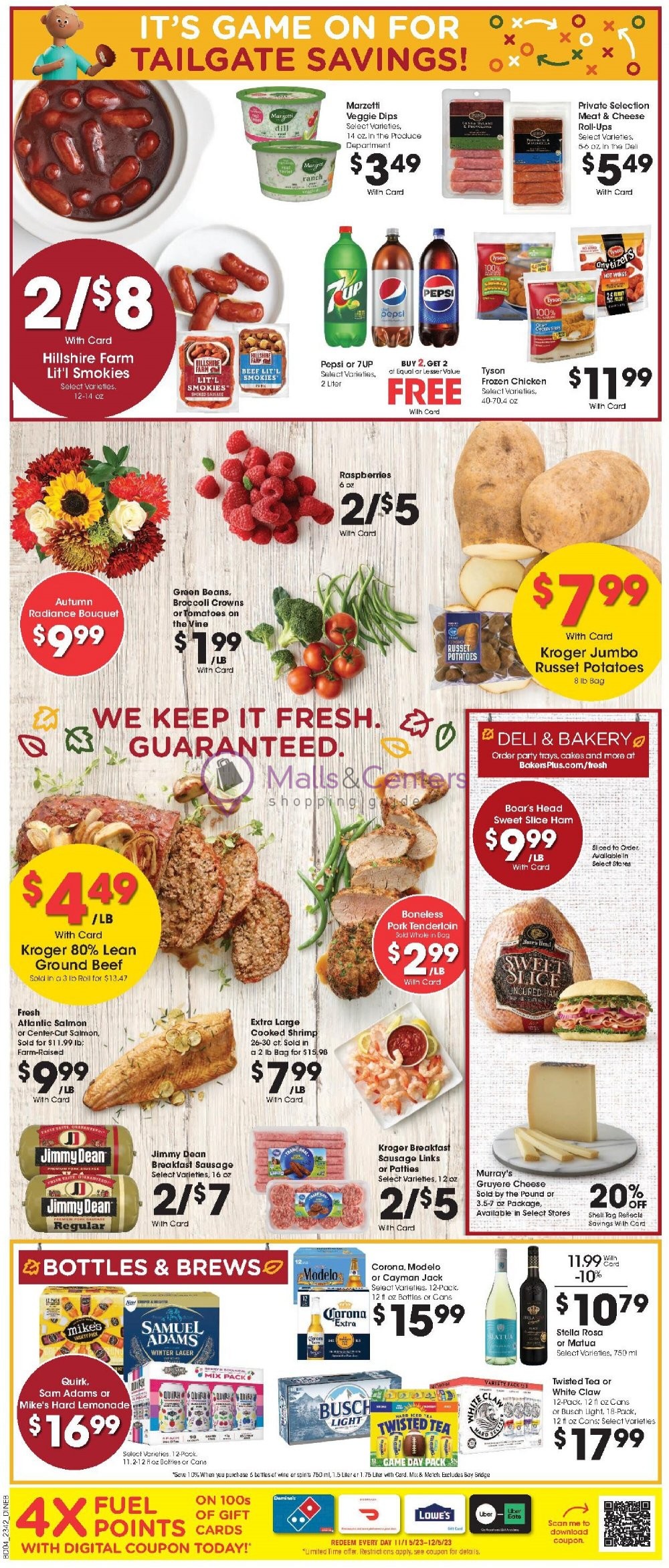 Baker's Weekly ad valid from 11/15/2023 to 11/23/2023 MallsCenters