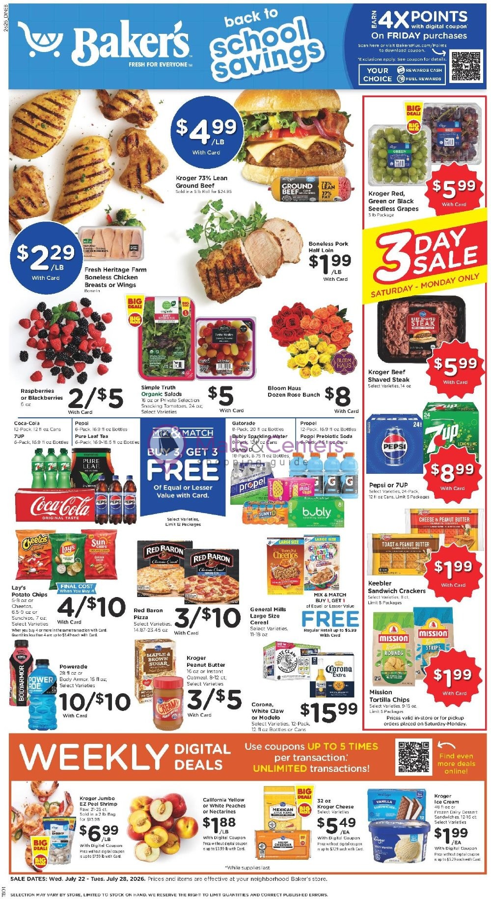 Weekly ad for Baker's valid: 07/22/2026 - 07/28/2026, page 1