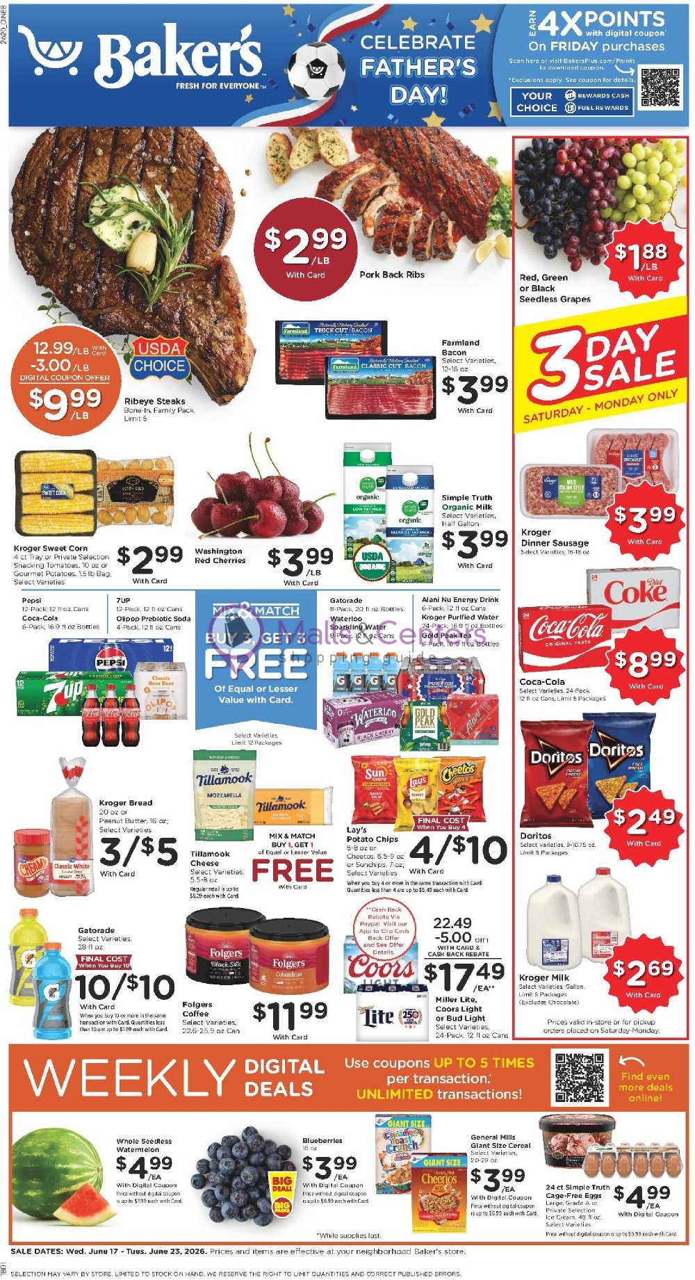 Weekly ad for Baker's valid: 06/17/2026 - 06/23/2026, page 1