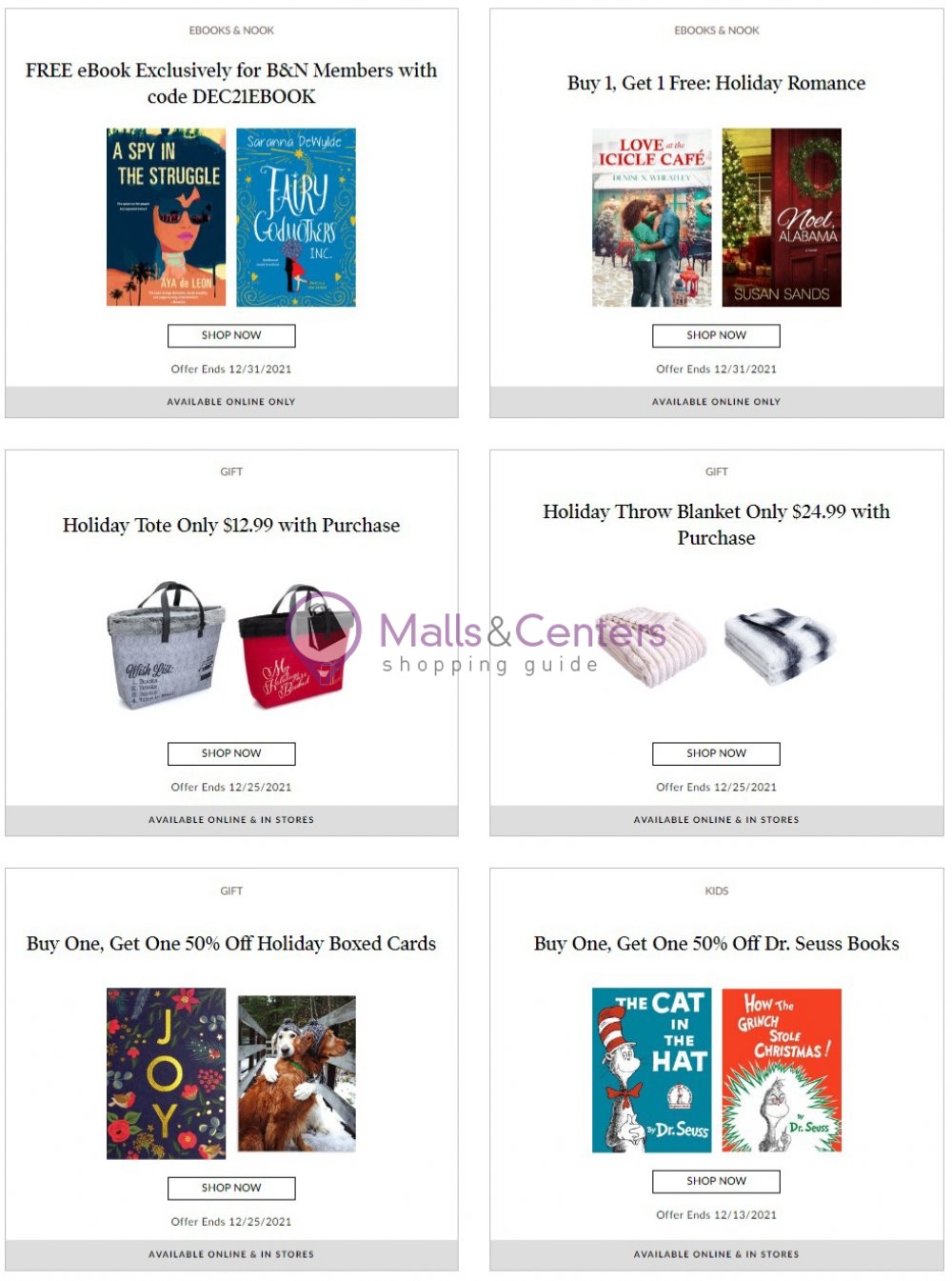 Barnes & Noble Weekly Ad sales & flyers specials MallsCenters