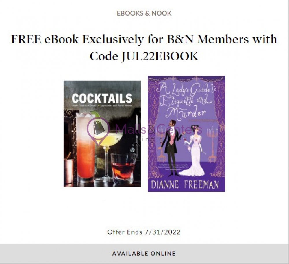 Barnes & Noble Weekly ad valid from 07/19/2022 to 07/31/2022 MallsCenters