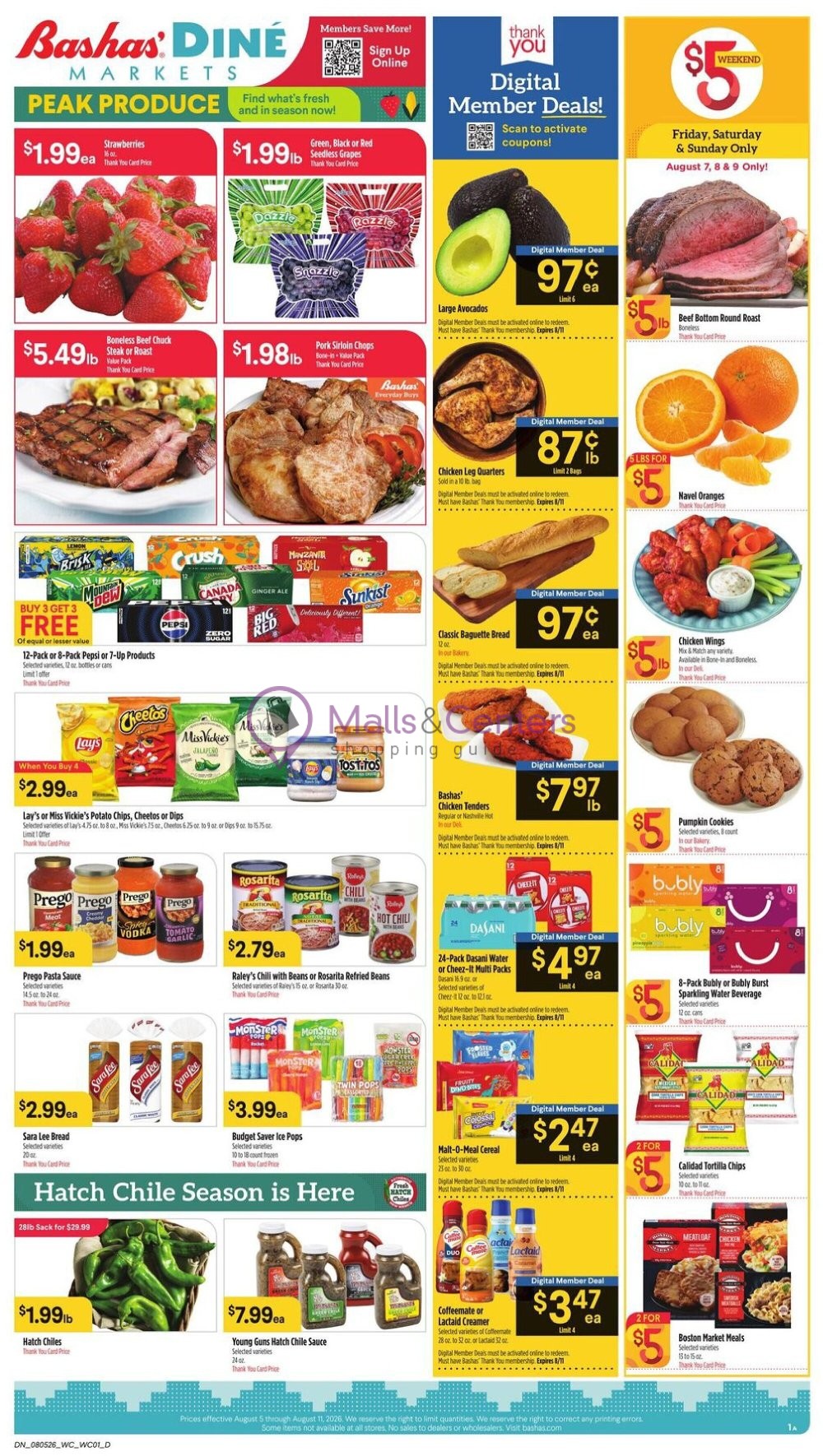 Weekly ad for Bashas' valid: 08/05/2026 - 08/11/2026, page 1