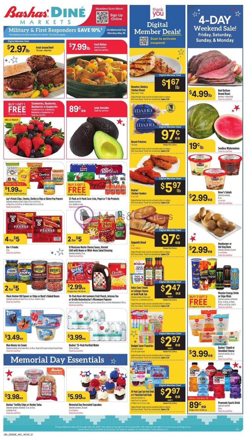First page of weekly ad for Bashas' valid: 05/20/2026 - 05/26/2026