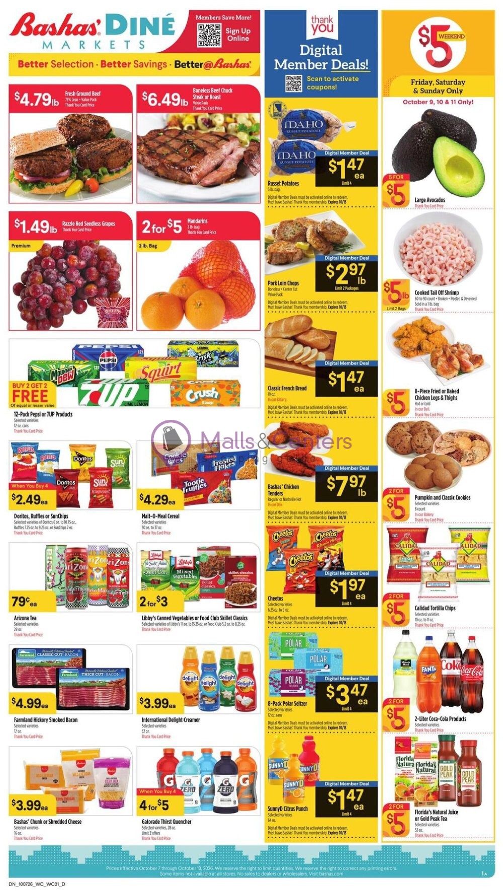 Weekly ad for Bashas' valid: 10/07/2026 - 10/13/2026, page 1