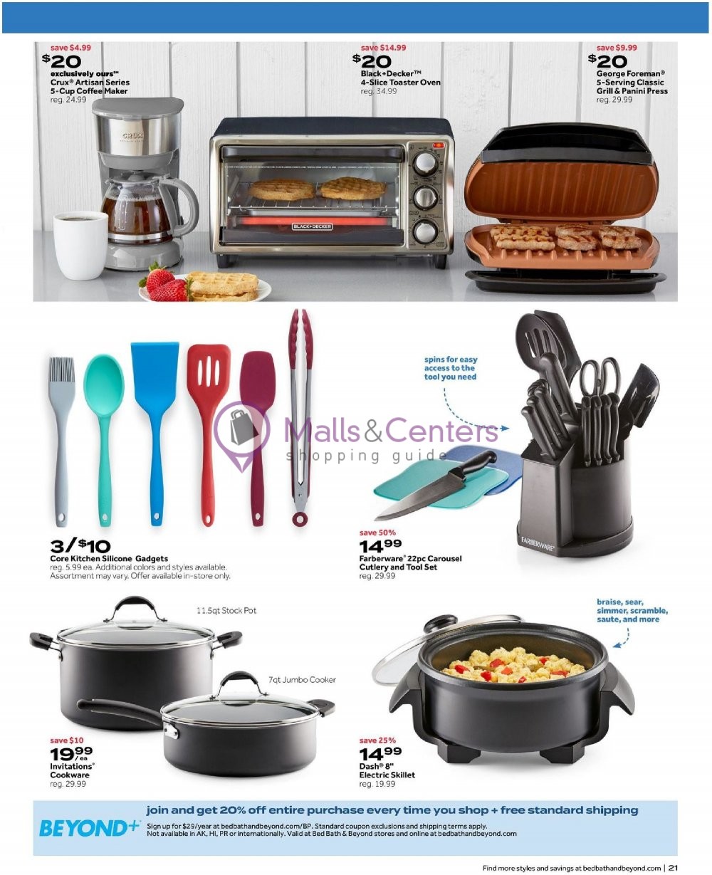 Bed Bath & Beyond Weekly Ad sales & flyers specials MallsCenters