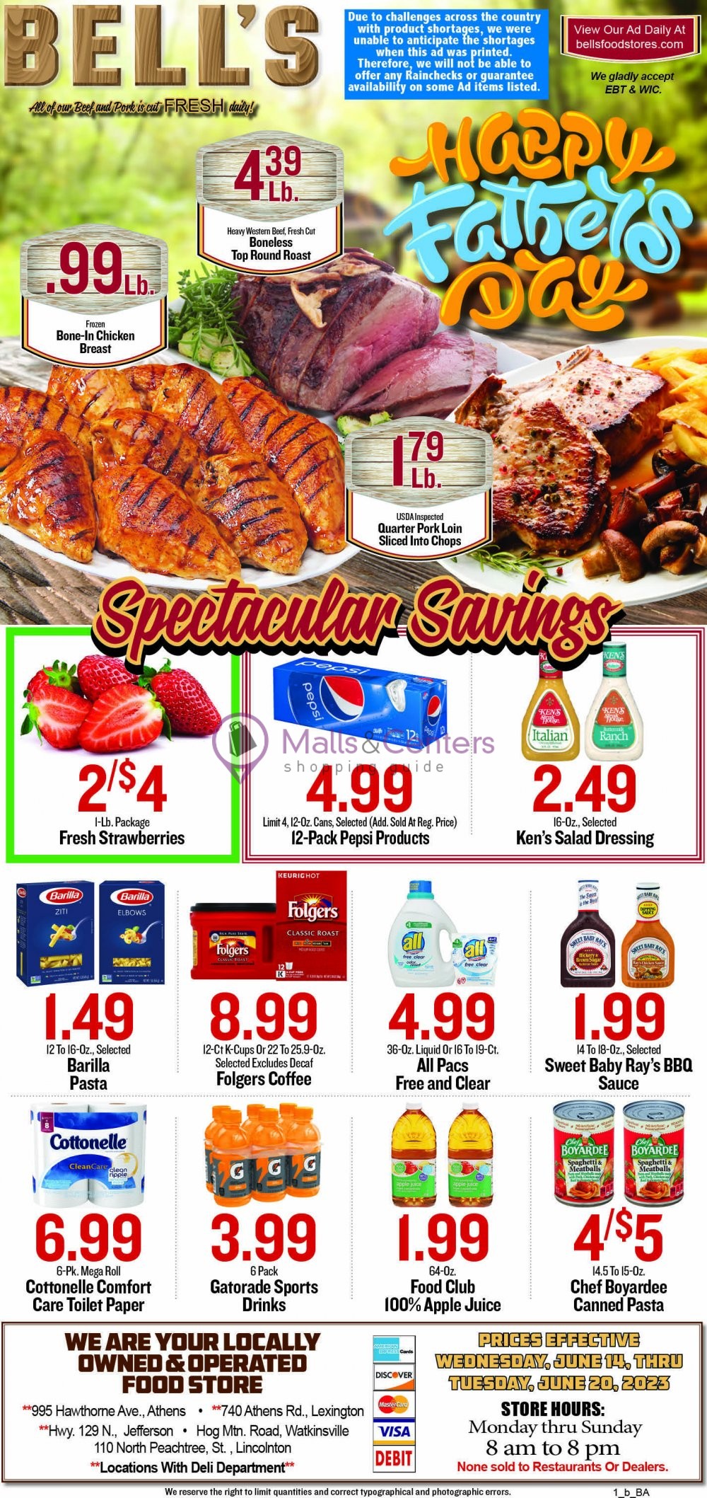 Bell's Food Stores Weekly ad valid from 06/14/2023 to 06/20/2023