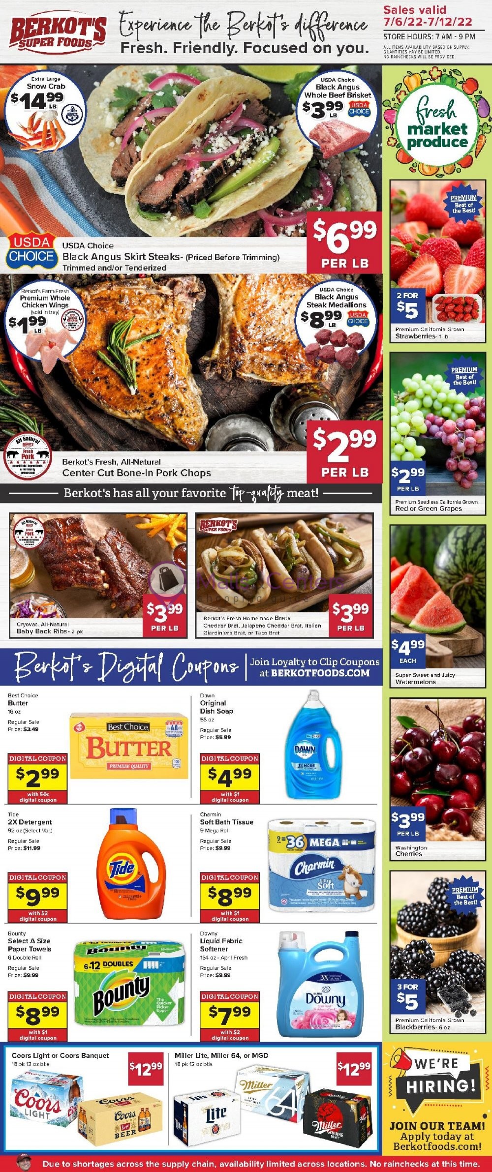 Berkot's Super Foods Weekly Ad sales & flyers specials MallsCenters