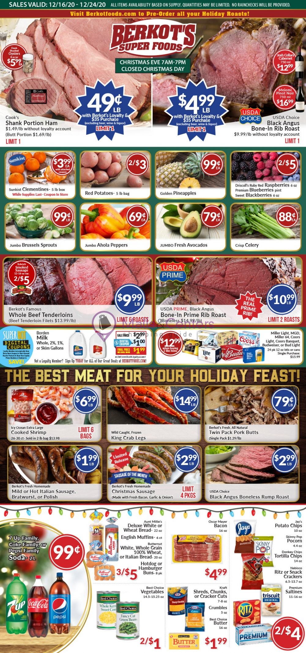 Berkot's Super Foods Weekly ad valid from 12/16/2020 to 12/24/2020