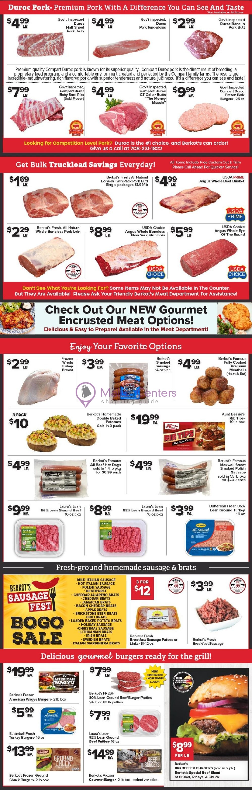 Berkot's Super Foods Weekly ad valid from 01/18/2024 to 01/24/2024 MallsCenters