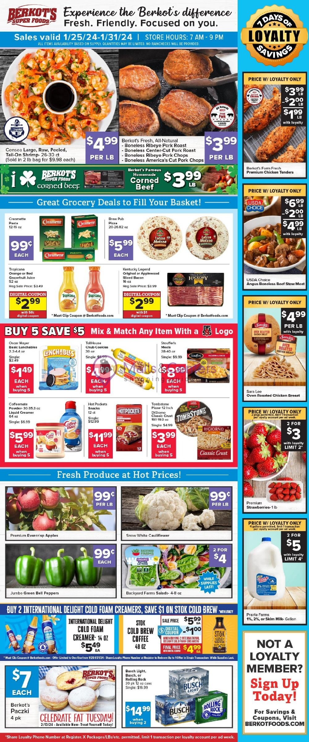 Berkot's Super Foods Weekly ad valid from 01/25/2024 to 01/31/2024 MallsCenters