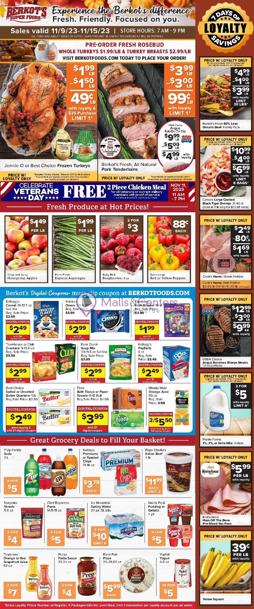 Berkot's Super Foods Weekly ad valid from 11/09/2023 to 11/15/2023