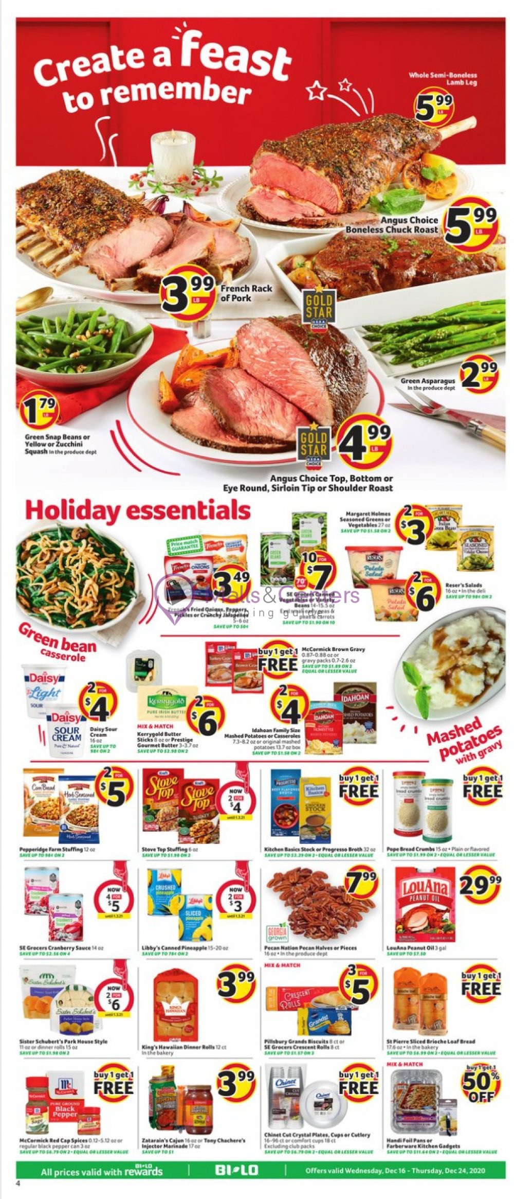 Bi-Lo Weekly ad valid from 12/16/2020 to 12/24/2020 - MallsCenters