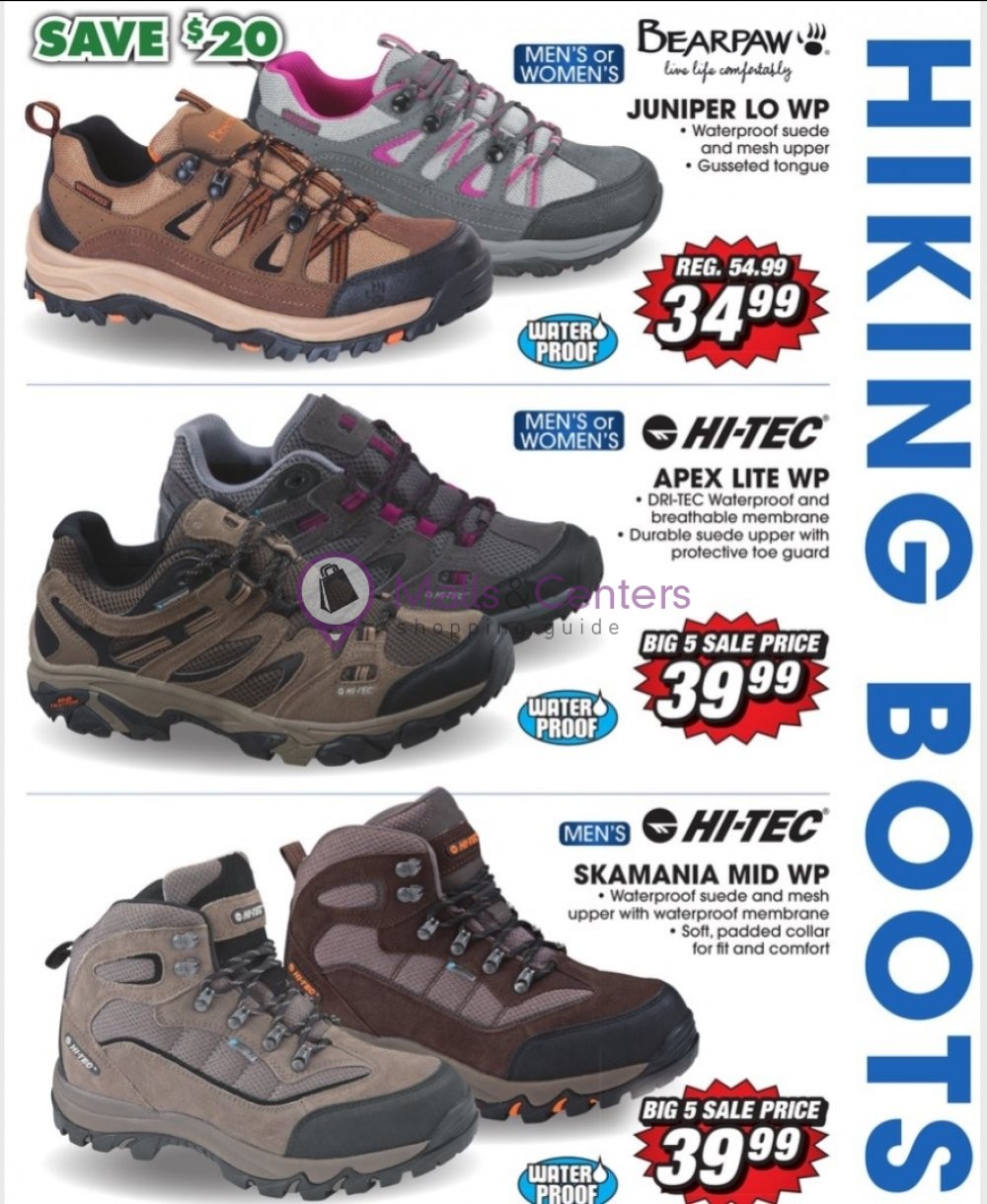 Big 5 Sporting Goods Weekly ad valid from 01/10/2021 to 01/16/2021