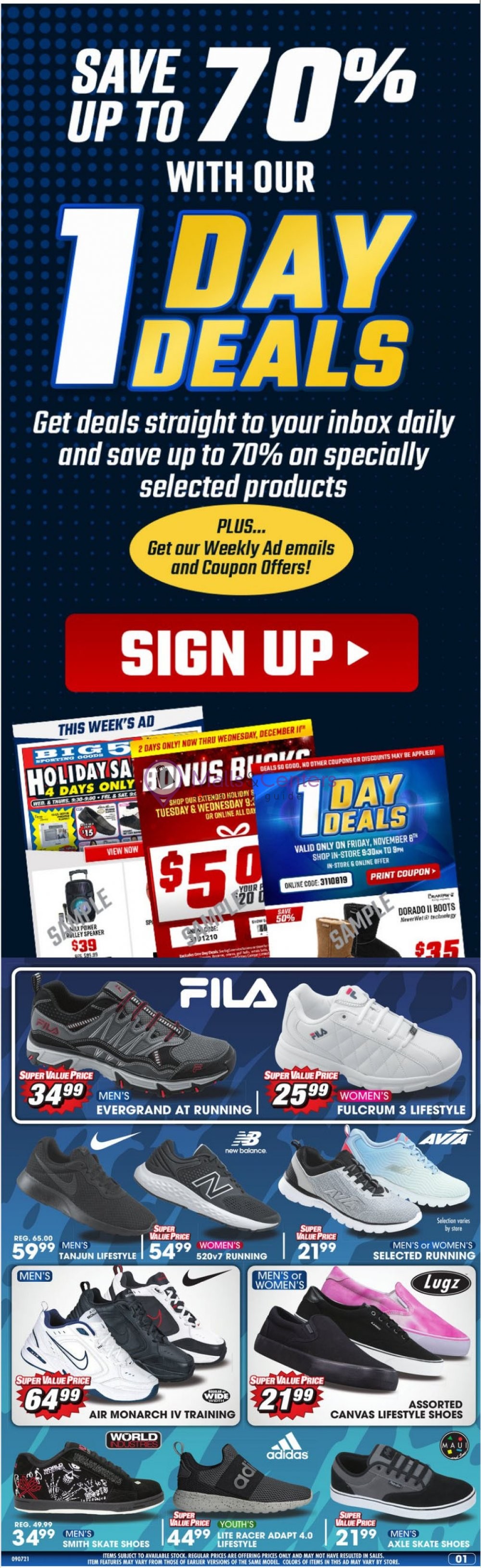 Big 5 Sporting Goods Weekly Ad Specials