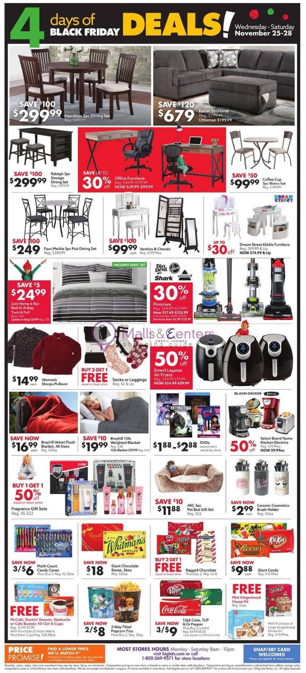 Big Lots Weekly ad valid from 11/25/2020 to 11/28/2020 MallsCenters