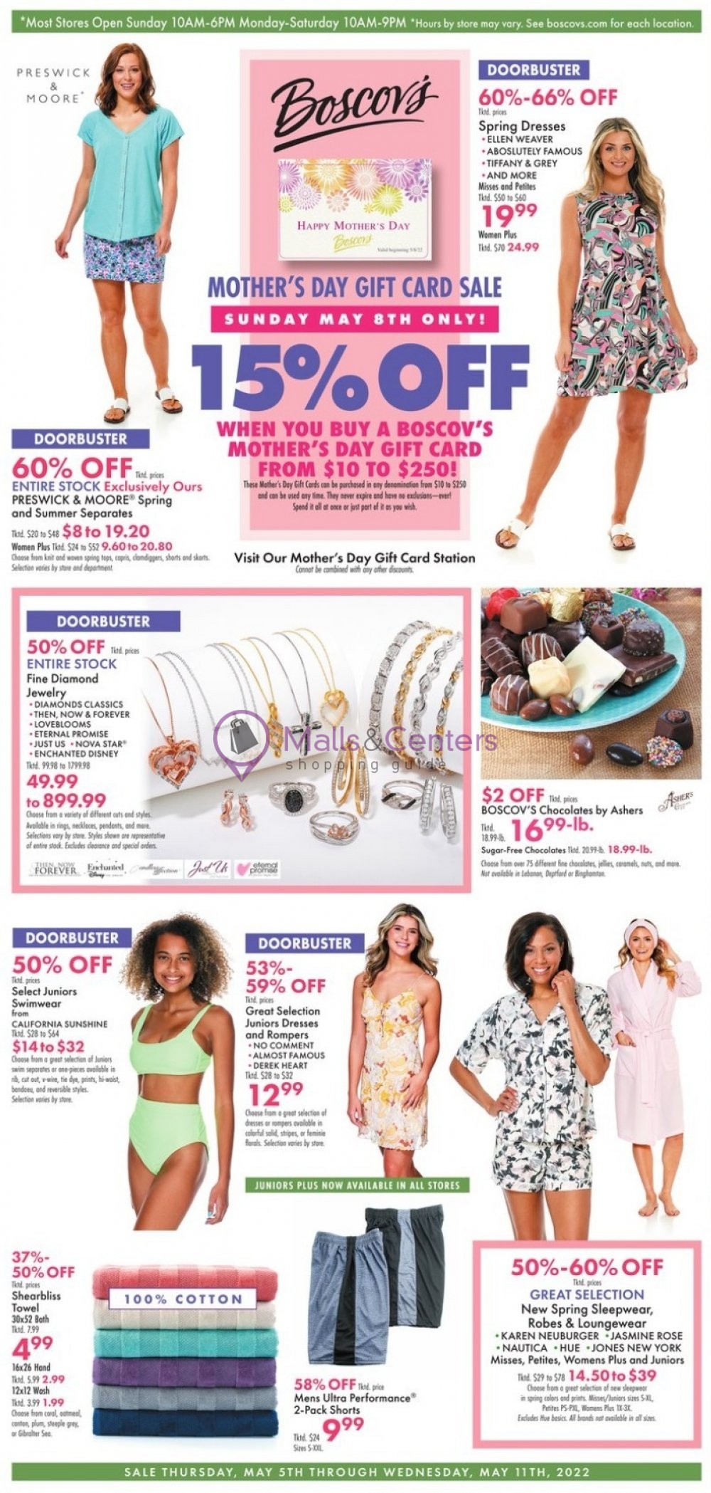 Boscov's Weekly ad valid from 05/05/2022 to 05/11/2022 MallsCenters