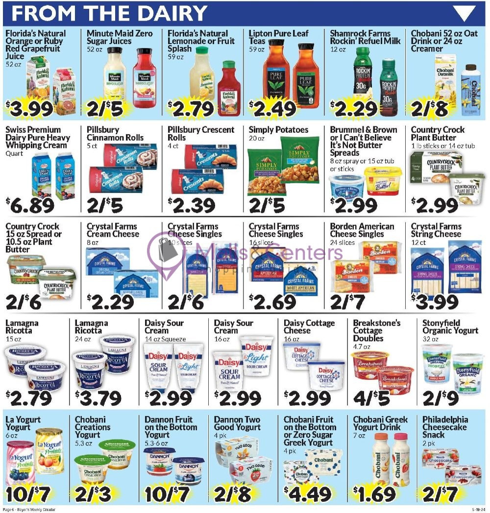 Boyer's Food Markets Weekly ad valid from 05/19/2024 to 05/25/2024 MallsCenters