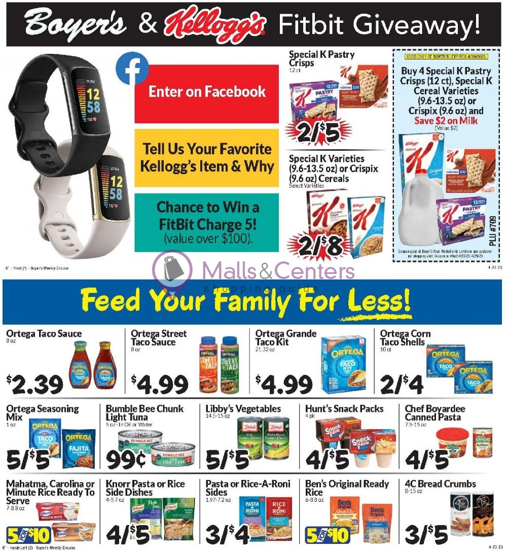 Boyer's Food Markets Weekly ad valid from 04/23/2023 to 04/29/2023