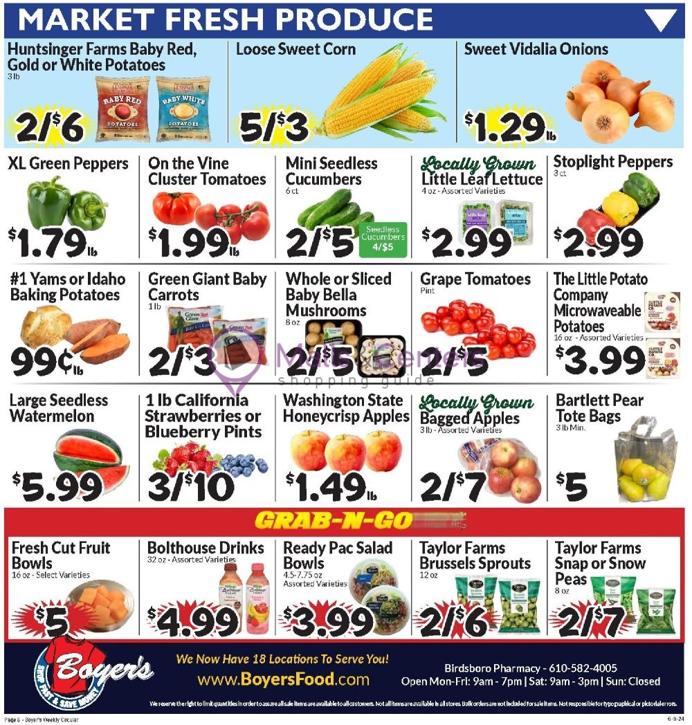 Weekly ad for Boyer's Food Markets valid: 06/09/2024 - 06/15/2024, page 11