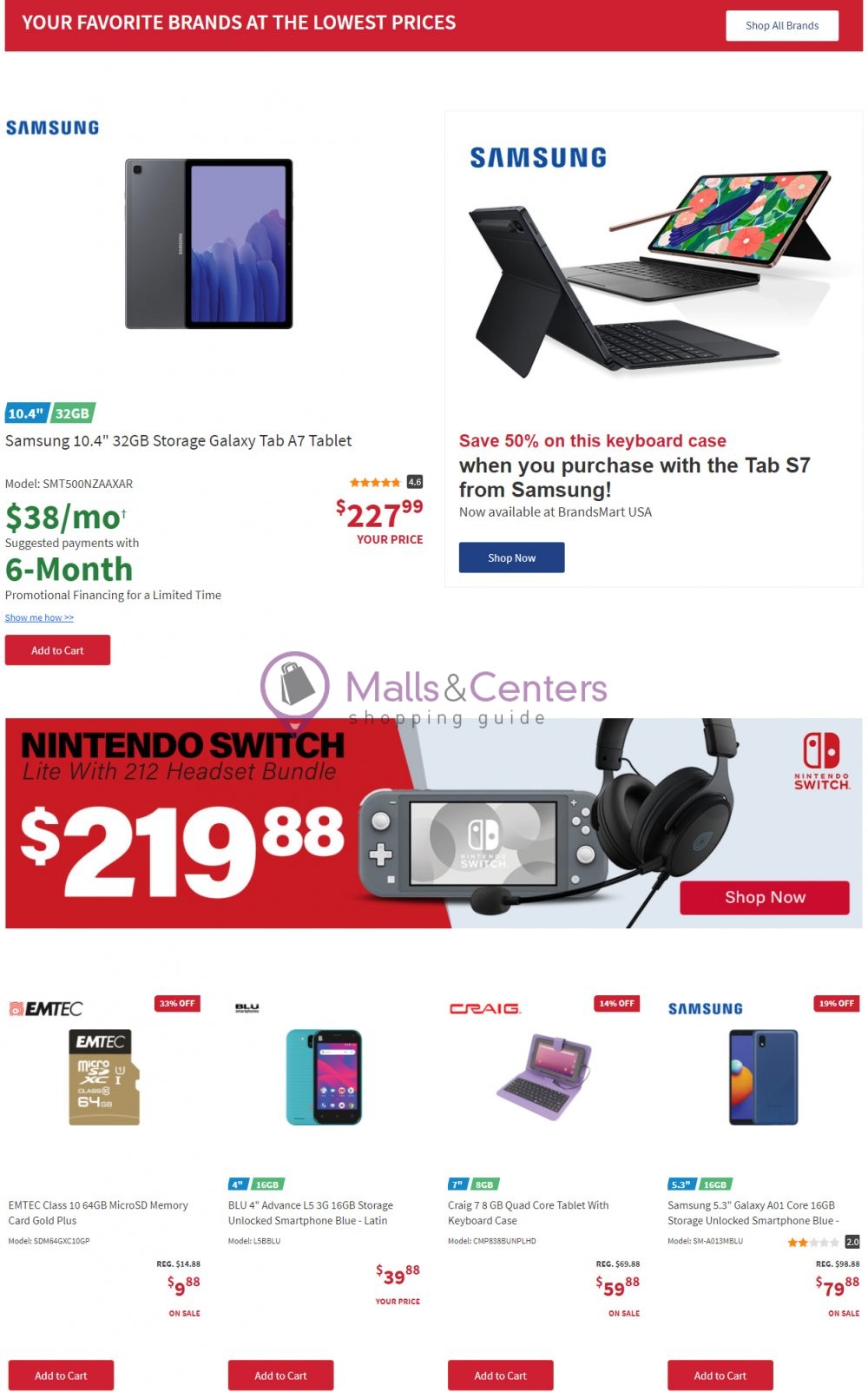 BrandsMart USA Weekly Ad sales & flyers specials MallsCenters