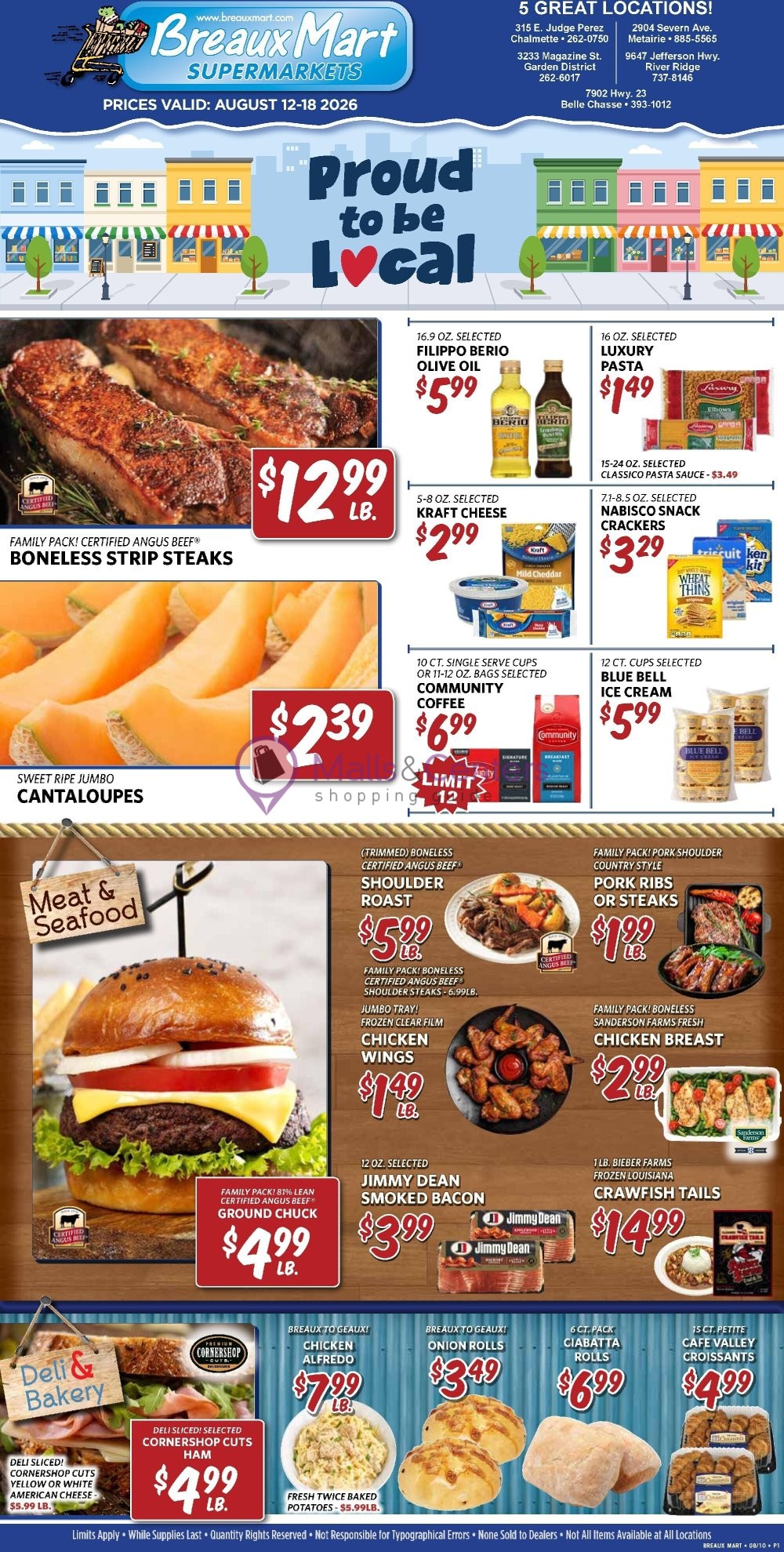 Weekly ad for Breaux Mart valid: 08/12/2026 - 08/18/2026, page 1