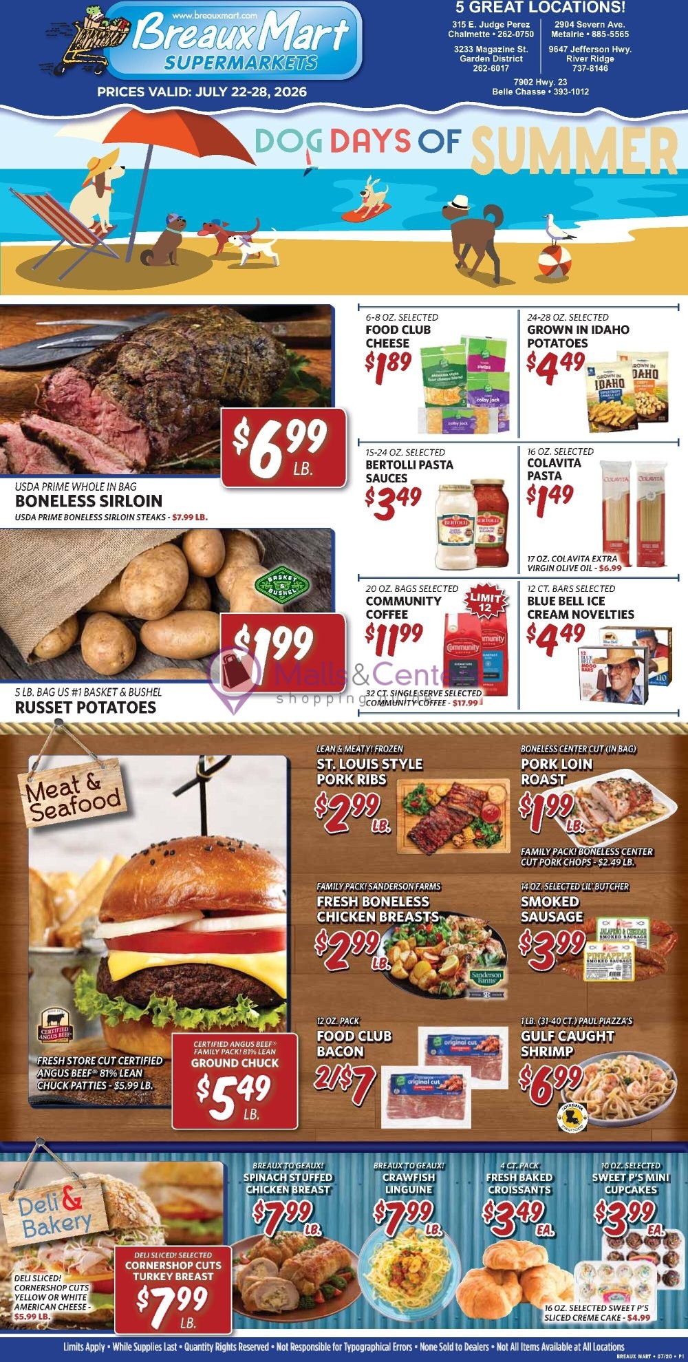 Weekly ad for Breaux Mart valid: 07/22/2026 - 07/28/2026, page 1