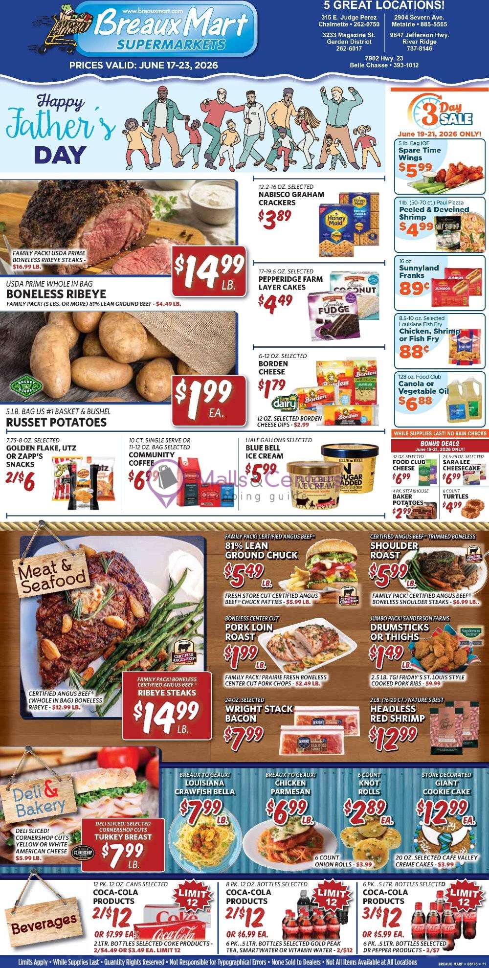 Weekly ad for Breaux Mart valid: 06/17/2026 - 06/23/2026, page 1