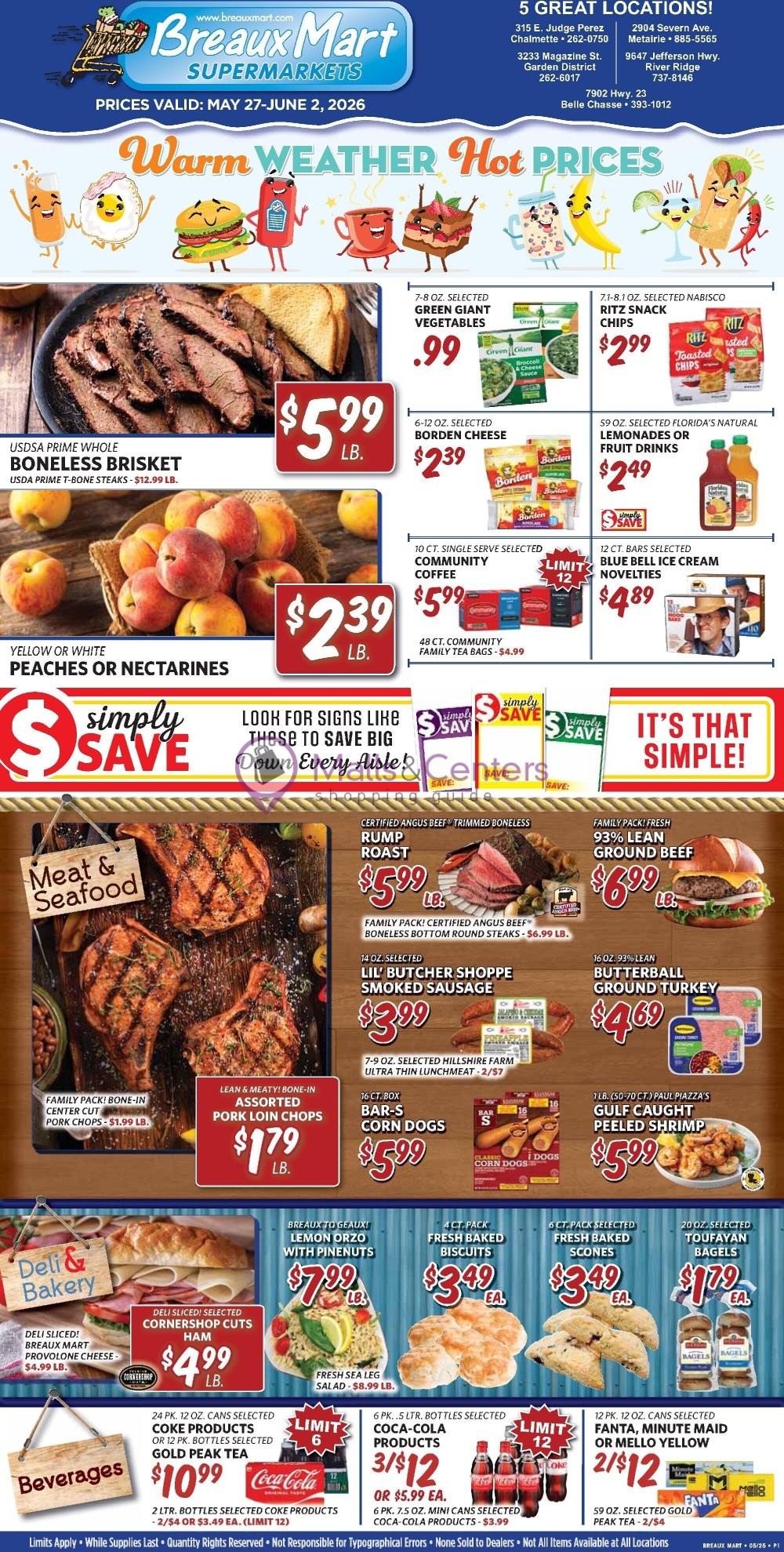 Weekly ad for Breaux Mart valid: 05/27/2026 - 06/02/2026, page 1