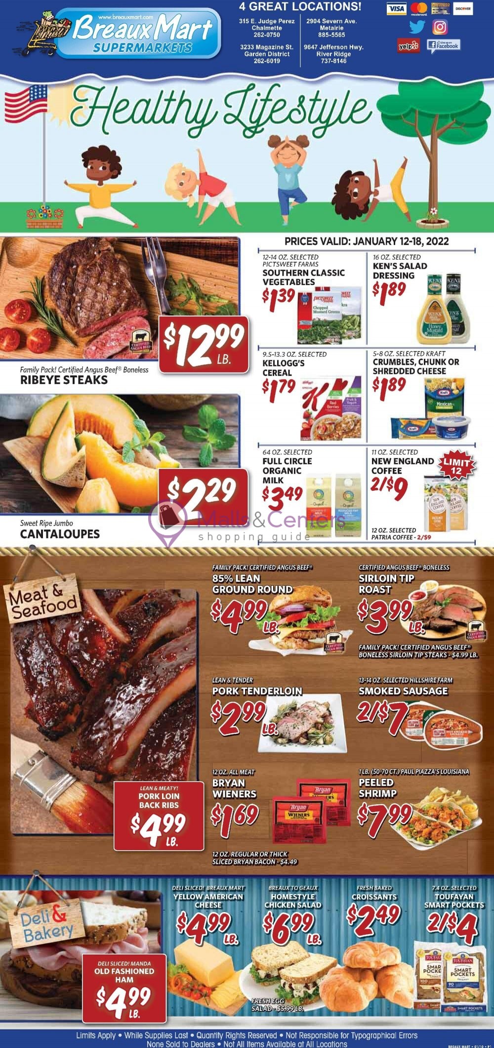 Breaux Mart Weekly ad valid from 01/12/2022 to 01/18/2022 MallsCenters