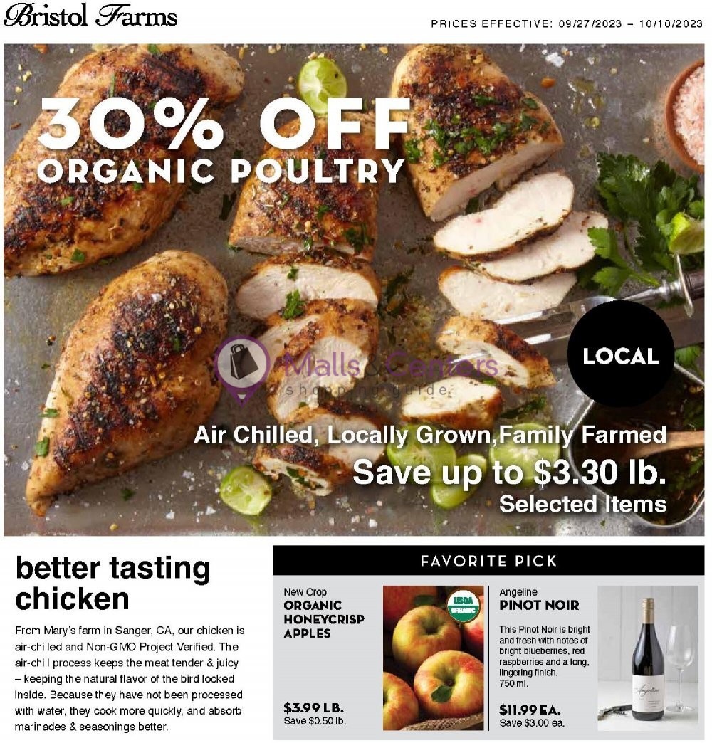 Bristol Farms Weekly ad valid from 09/27/2023 to 10/10/2023 - MallsCenters