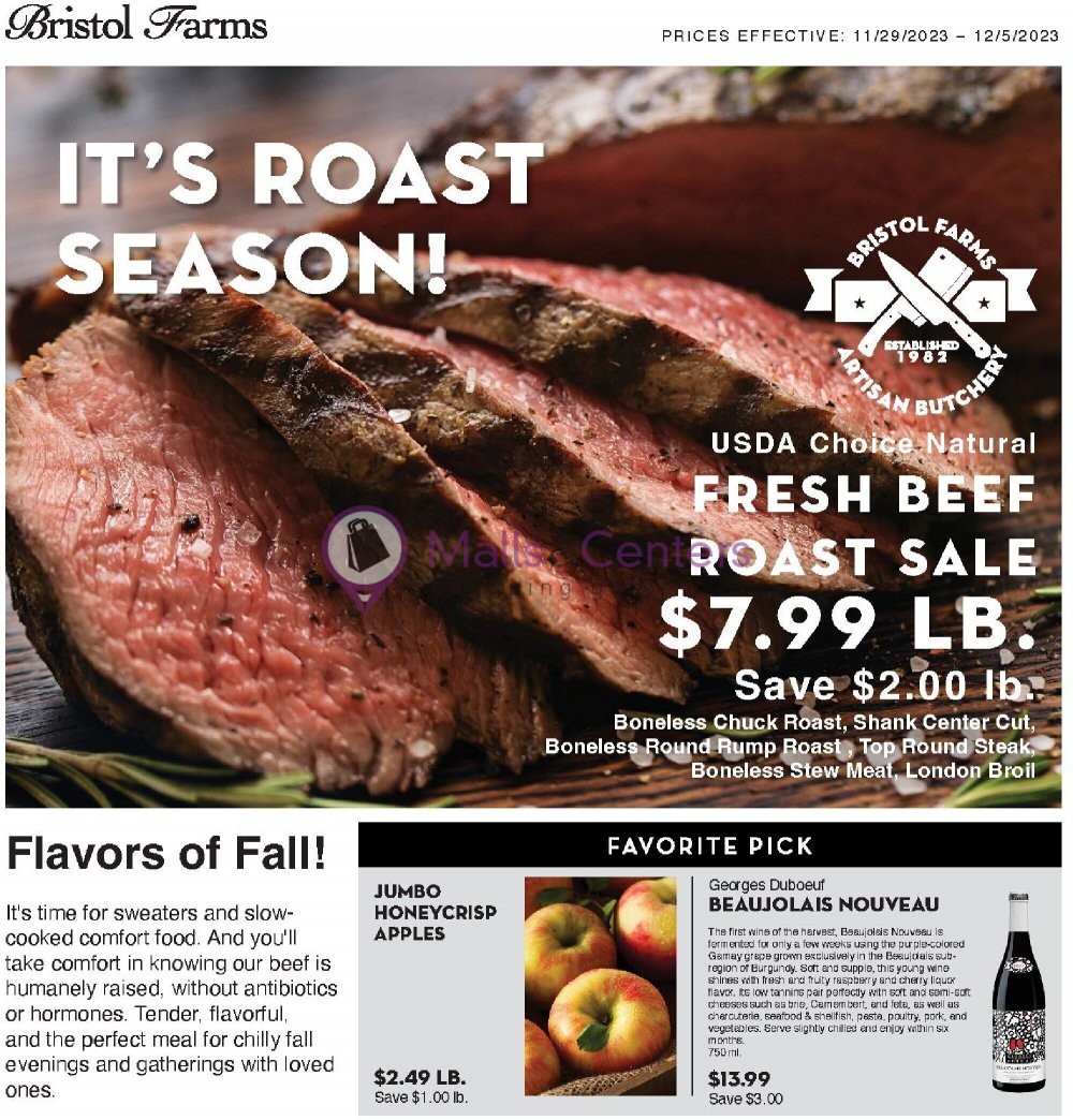 Bristol Farms Weekly ad valid from 11/29/2023 to 12/05/2023 - MallsCenters