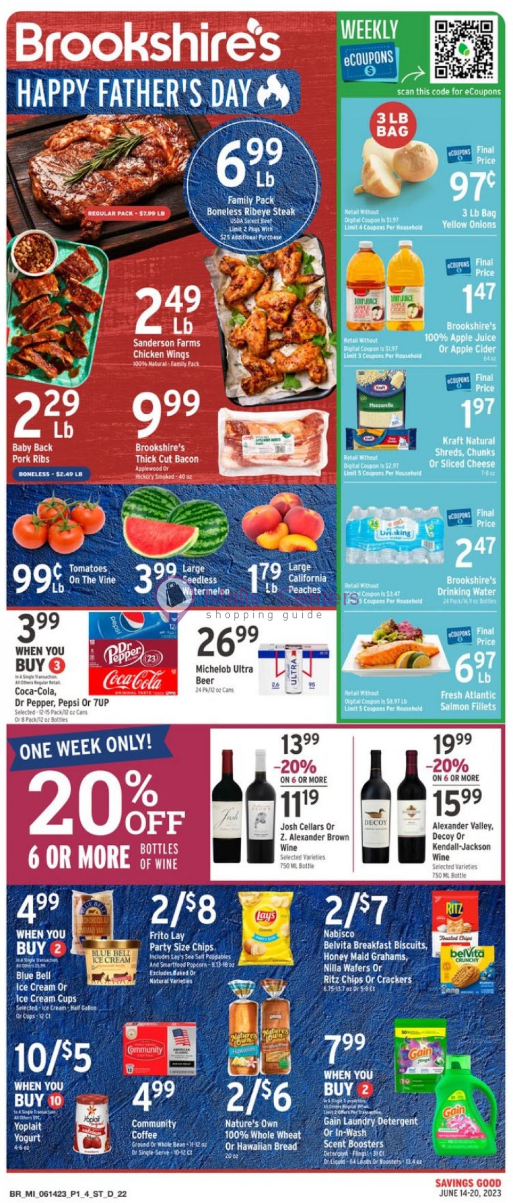 Brookshire's Food & Pharmacy Weekly ad valid from 06/14/2023 to 06/20