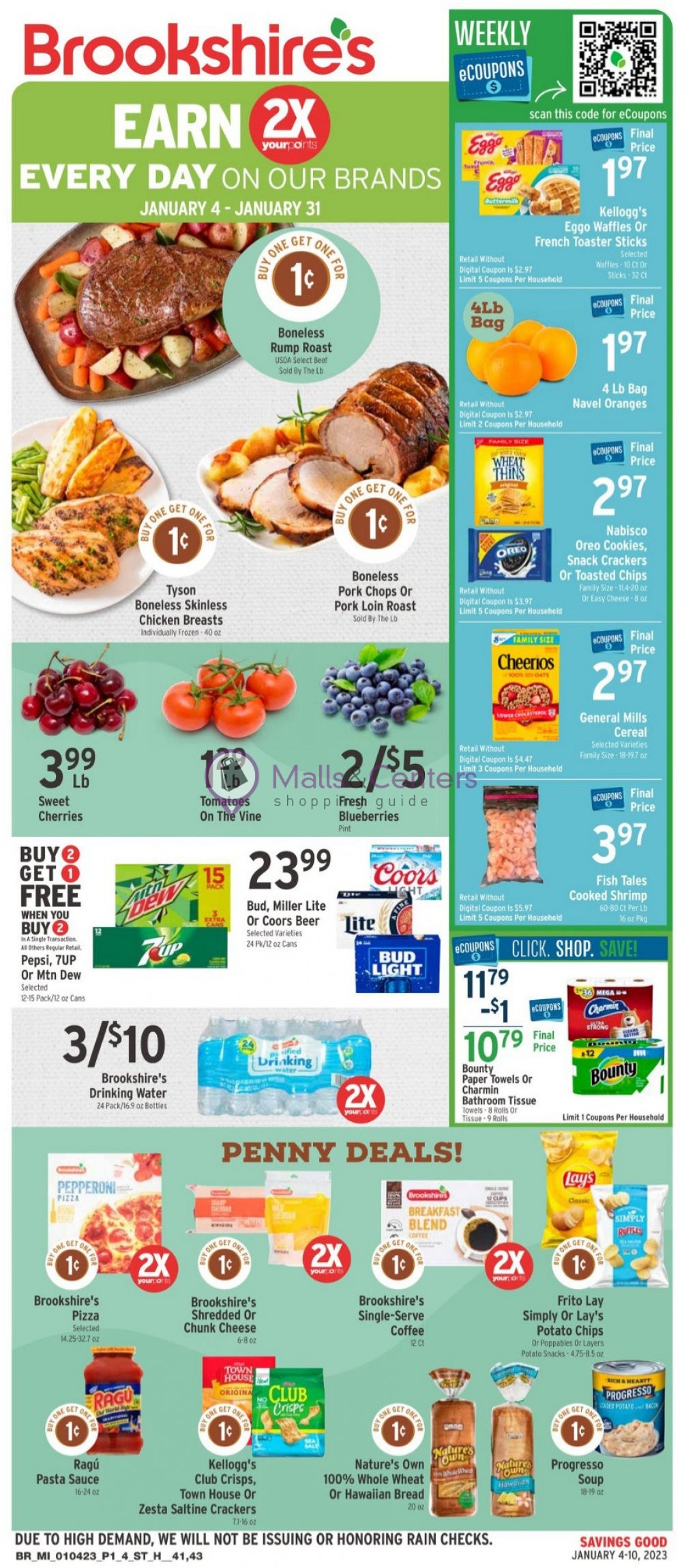 Brookshire's Food & Pharmacy Weekly ad valid from 01/04/2023 to 01/10