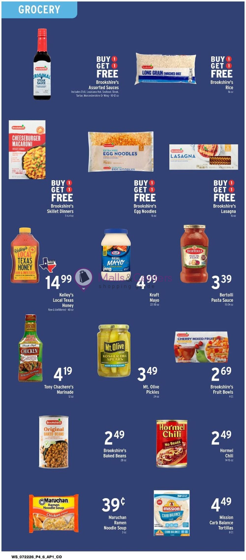 Weekly ad for Brookshire's Food & Pharmacy valid: 07/22/2026 - 07/28/2026, page 4