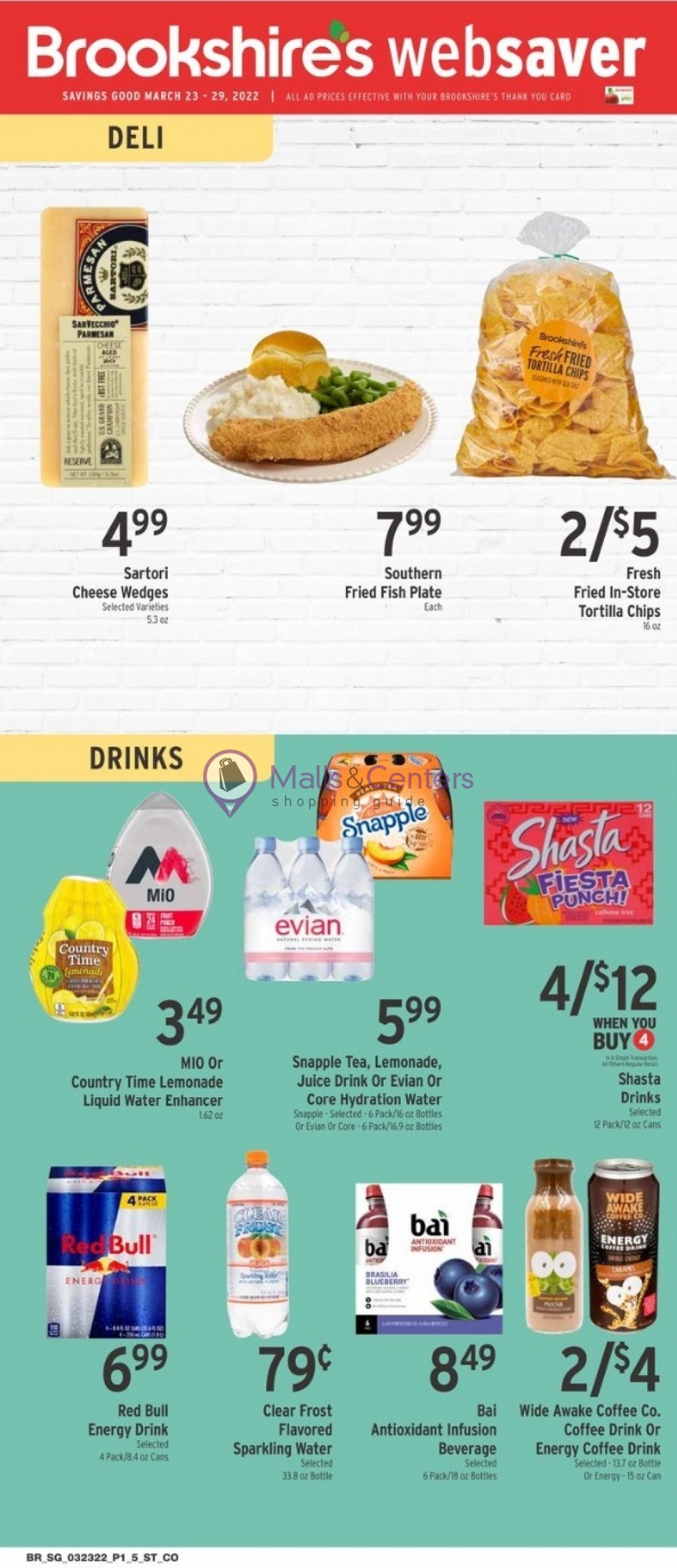 Brookshire's Food & Pharmacy Weekly ad valid from 03/23/2022 to 03/29