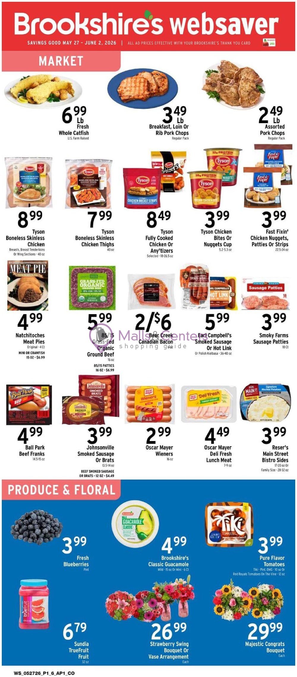 Weekly ad for Brookshire's Food & Pharmacy valid: 05/27/2026 - 06/02/2026, page 1