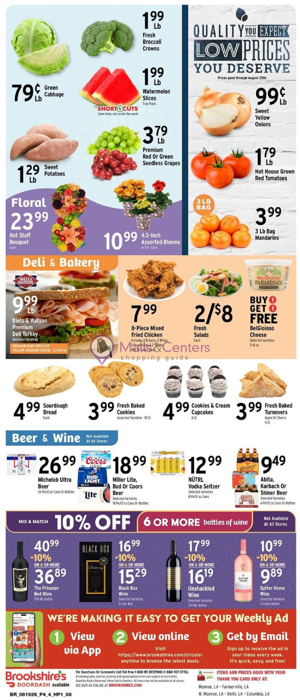 Weekly ad for Brookshire's Food & Pharmacy valid: 08/19/2026 - 08/25/2026, page 4