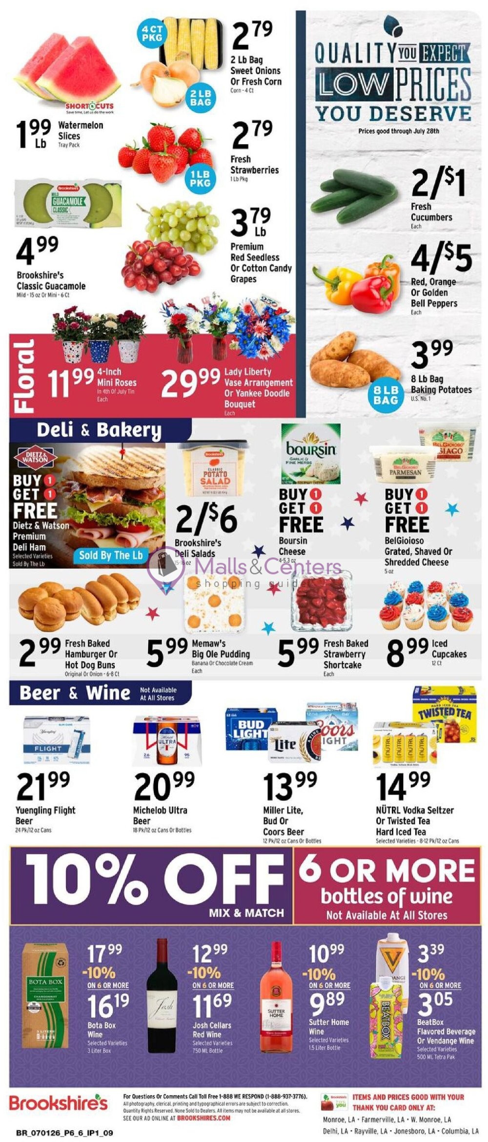 Weekly ad for Brookshire's Food & Pharmacy valid: 07/01/2026 - 07/07/2026, page 6