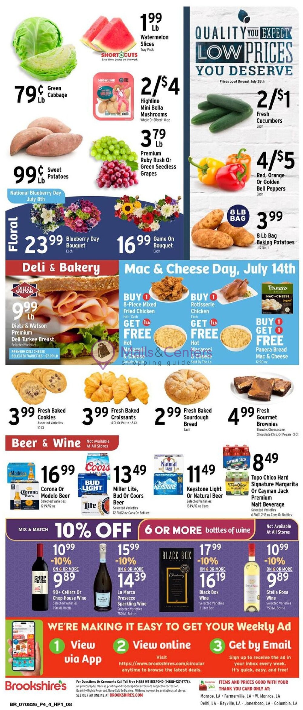 Weekly ad for Brookshire's Food & Pharmacy valid: 07/08/2026 - 07/14/2026, page 4