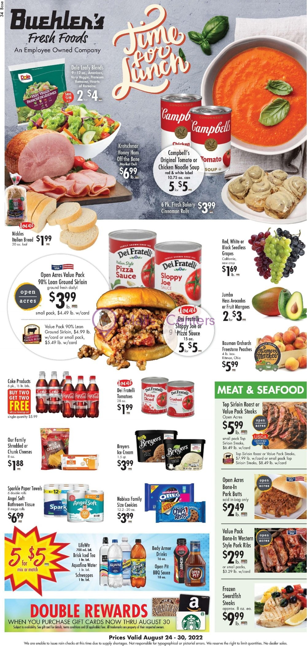 Buehler's Fresh Foods Weekly ad valid from 08/24/2022 to 08/30/2022