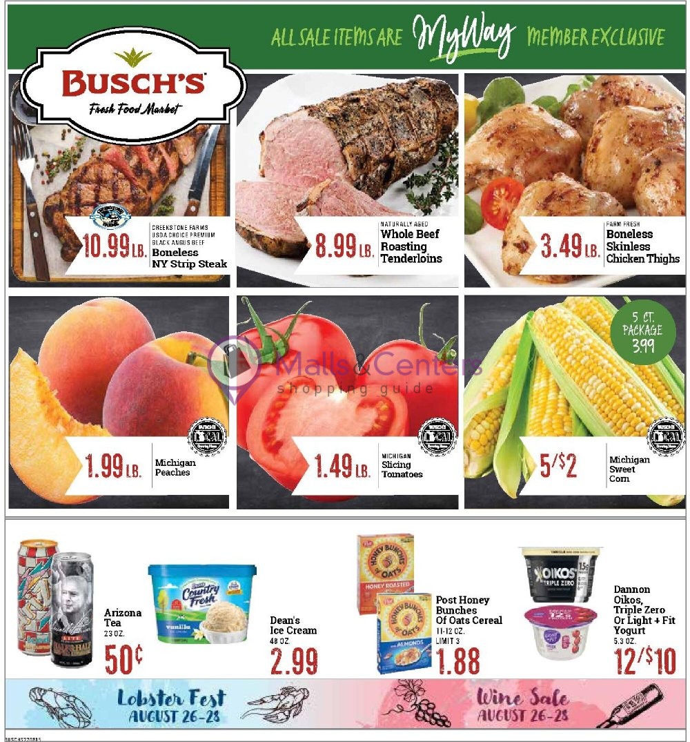 Busch's Fresh Food Market Weekly ad valid from 08/15/2022 to 08/28/2022