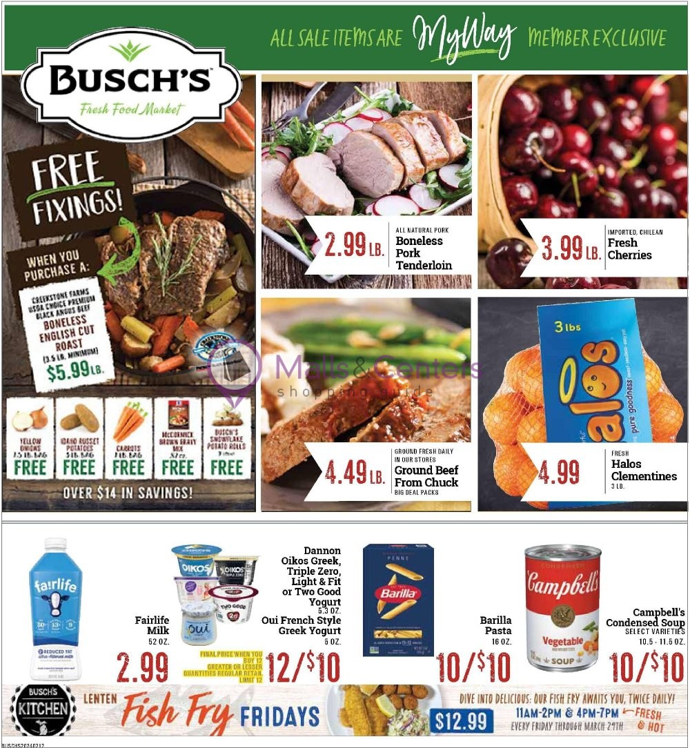 Busch's Fresh Food Market Weekly Ad, from Mon, 2/12/2024 sales