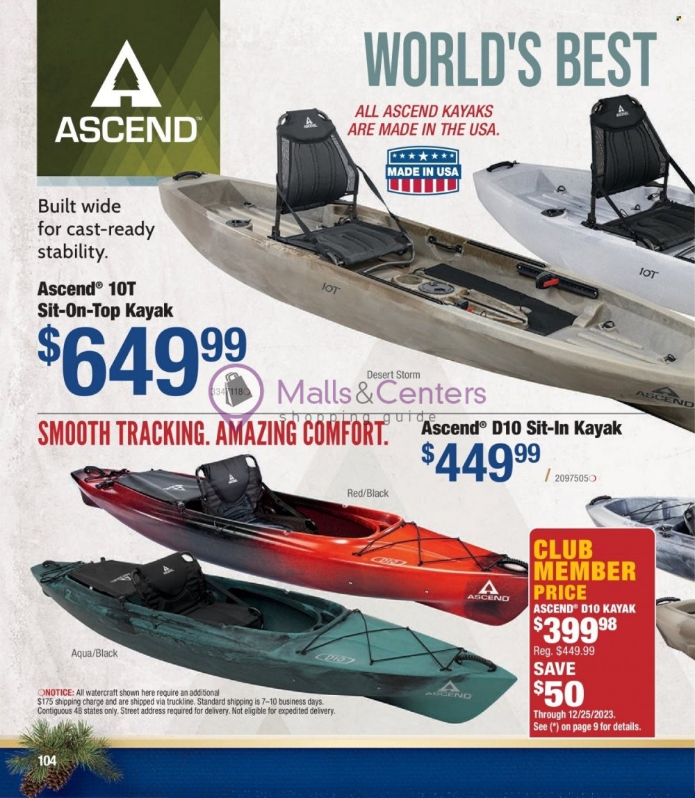 Weekly ad for Cabela's valid: 11/01/2023 - 11/30/2023, page 104