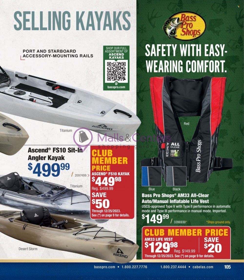 Weekly ad for Cabela's valid: 11/01/2023 - 11/30/2023, page 105