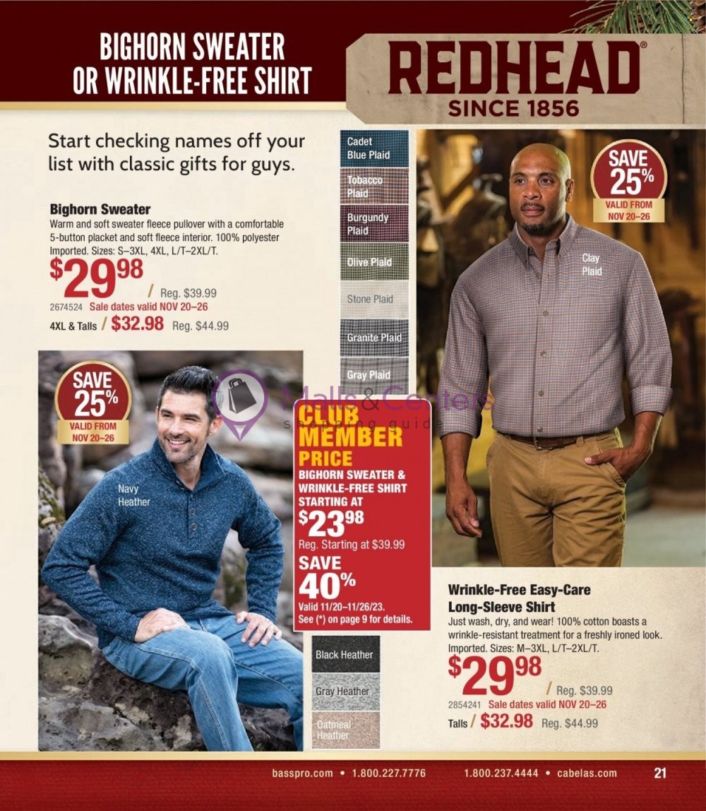 Weekly ad for Cabela's valid: 11/01/2023 - 11/30/2023, page 21