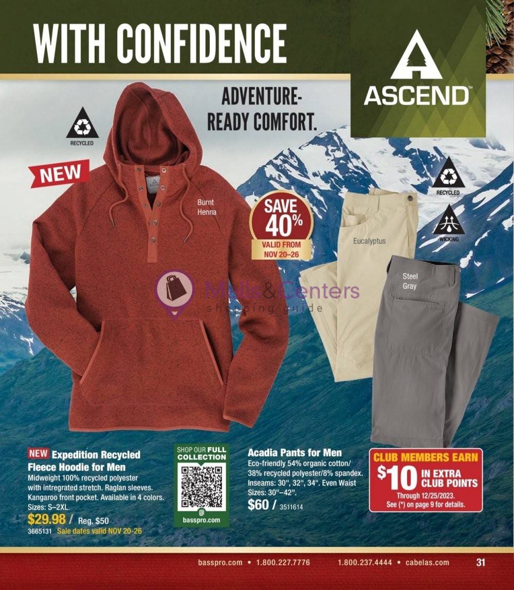 Weekly ad for Cabela's valid: 11/01/2023 - 11/30/2023, page 31