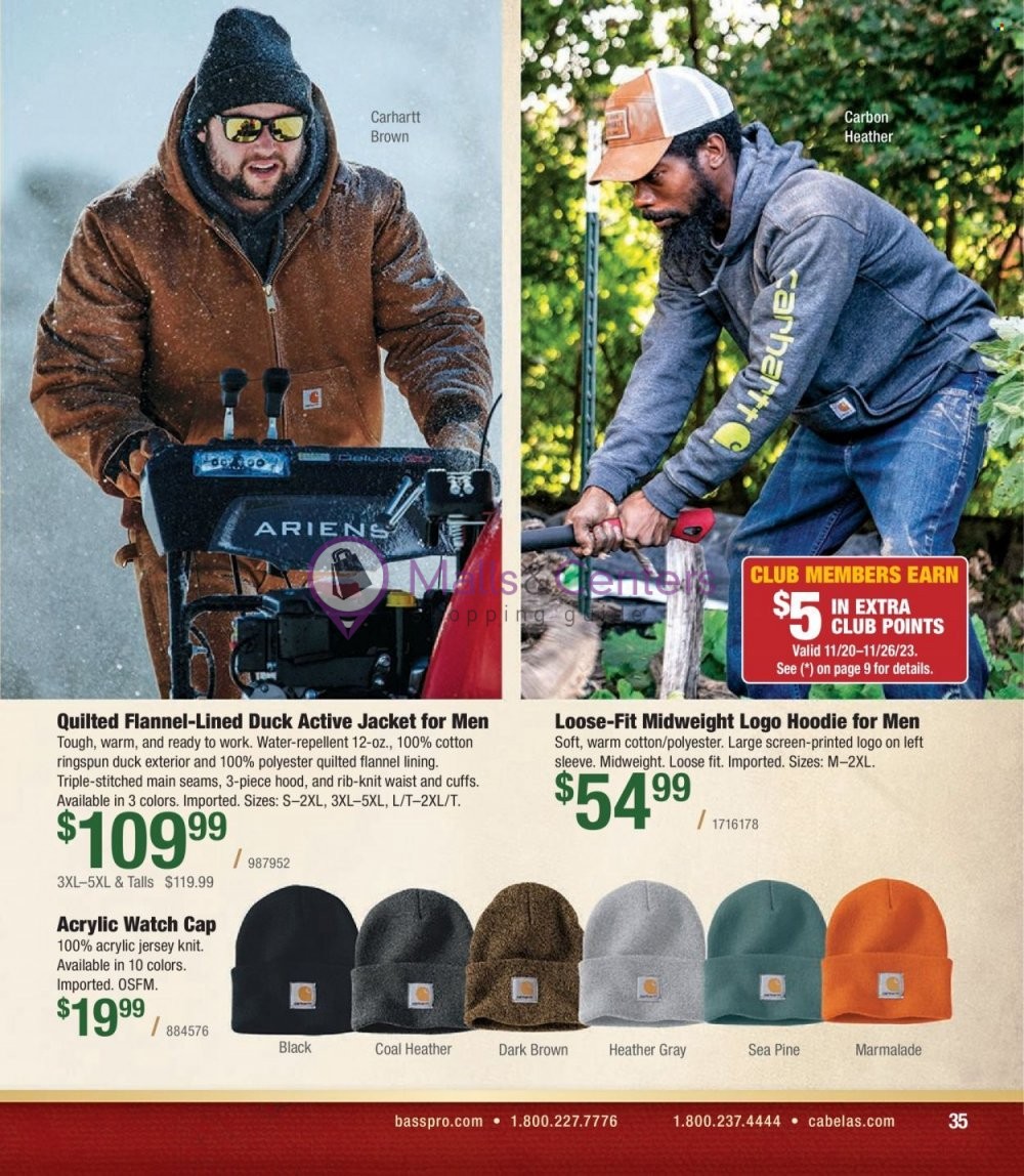 Weekly ad for Cabela's valid: 11/01/2023 - 11/30/2023, page 35